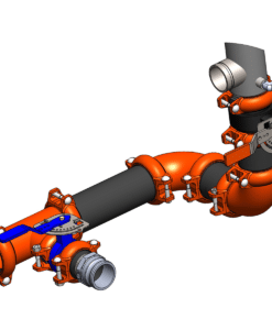 Top view of 3D rendering of the 900-SP300 Suction Plumbing Kit